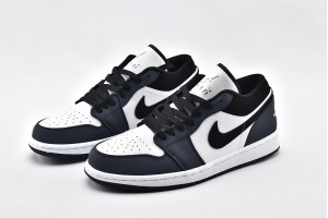 Air Jordan 1 Low White Black Midnight Navy 309192 101 Womens And Mens Shoes  